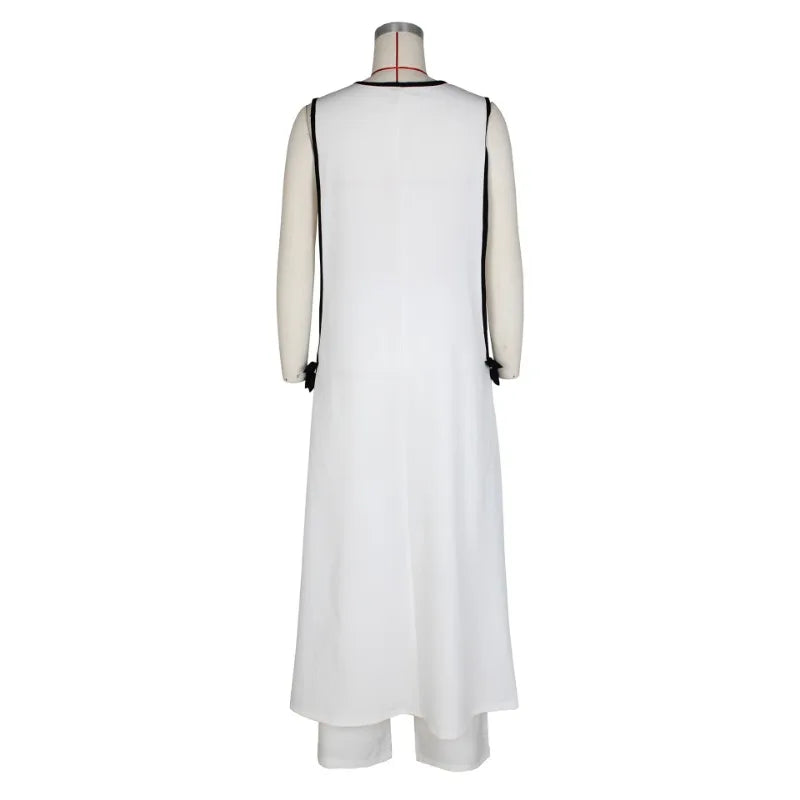 3D Flower Bow Decor Fashion Women Two Piece Set V-neck Sleeveless Split Long Tank Dress + Wide Leg Pants Elegant Streetwear Suit