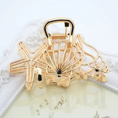 Fashion large Simple Wild Geometric Hair Claw For Women Girls Clamps Hair Crab Metal Women Hair Clip Claw Accessories Headwear