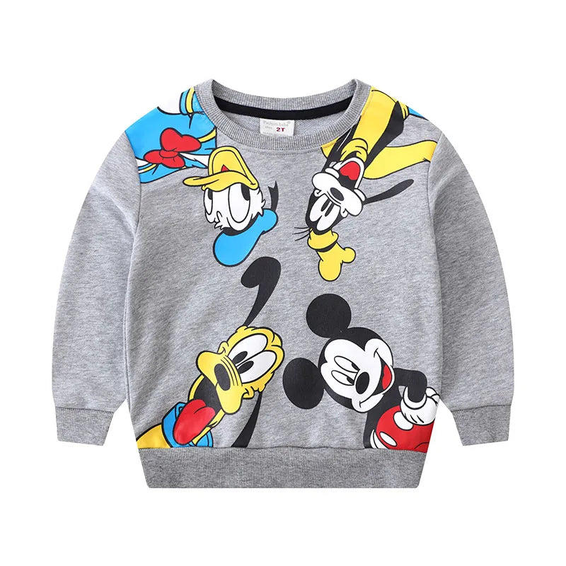 Neue Herbst Kinder Kleidung Set Kleinkind Jungen Kostüm Cartoon Mickey Maus Top Hosen für 2-6 Jahre Kinder Kleidung kind Sport Anzug 
