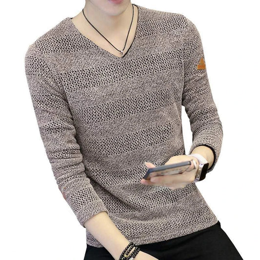 Knit Sweater Male No Hoodie Men's Clothing Red Pullovers Icon V Neck Sale Classic Street Elegant Pull Oversize Korean Fashion A