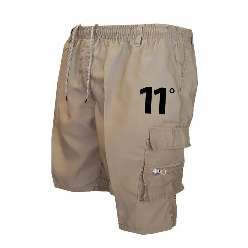 Outdoor-Cargo-Shorts Herren-Overalls Elastische Taille Radlerhose Mehrere Taschen Lockere Arbeitsshorts Strandsport Bedruckte Hose 