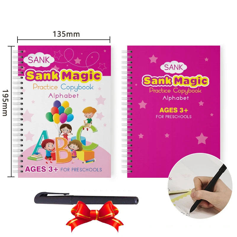 Magic Practice Copybook SANK Reusable Arabic for Kid Writing Groove Arabic Alphabet Wordpad Kids Word Calligraphy