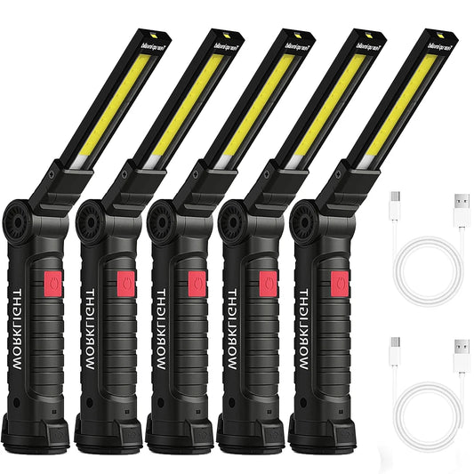COB LED Taschenlampe Arbeitslicht USB wiederaufladbar PortableMagnetic Lanterna Hängelampe mit eingebauter Batterie Camping Taschenlampe 