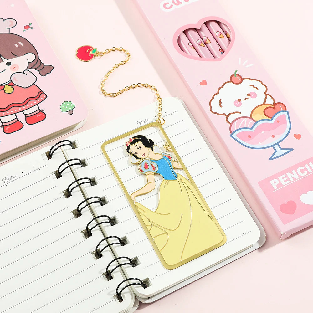 Disney Snow White Princeses Bookmark for Book Lover Gifts Creative Book Mark for Women Girl Fans Reading Supplies Collection