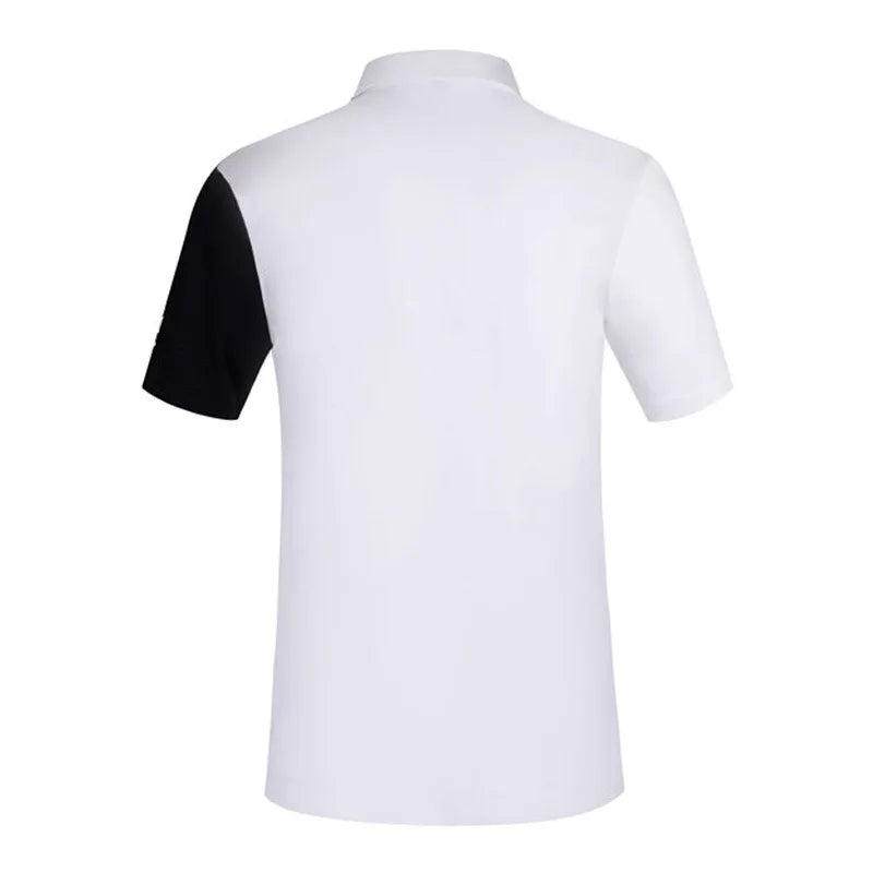 Monday Flow Summer Golf Wear Men's Short Sleeve Outdoor Sports Quick Drying Clothes Breathable Sweat Wicking T-Shirt Golf Shirts