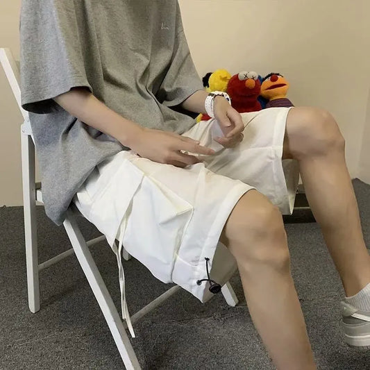 Y2K Hochwertige Shorts Herren Casual Loose Sporthose Cargo-Shorts Herren Mode Overalls Shorts Herren Streetwear Multi-Pocket 