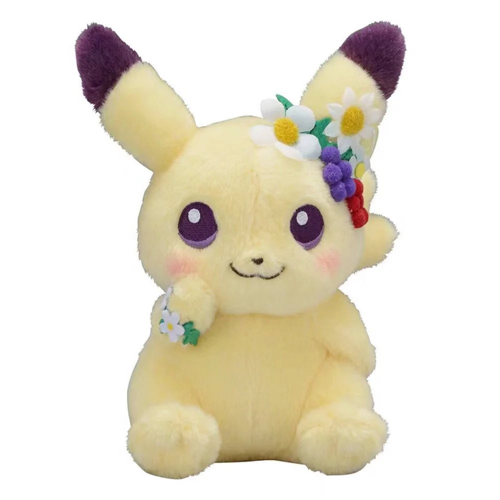 Easter Spring Festival Pikachu Eevee Plush Pokemon Doll Garland decoration Cute Stuffed Toy Kids Children Gift