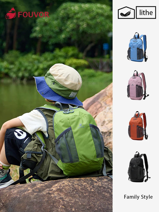 Fouvor Parent-Child Backpack Small Travel Outerdoor Shoulders Bags Casual Lightweight School Bags For Primary Student 3037-08