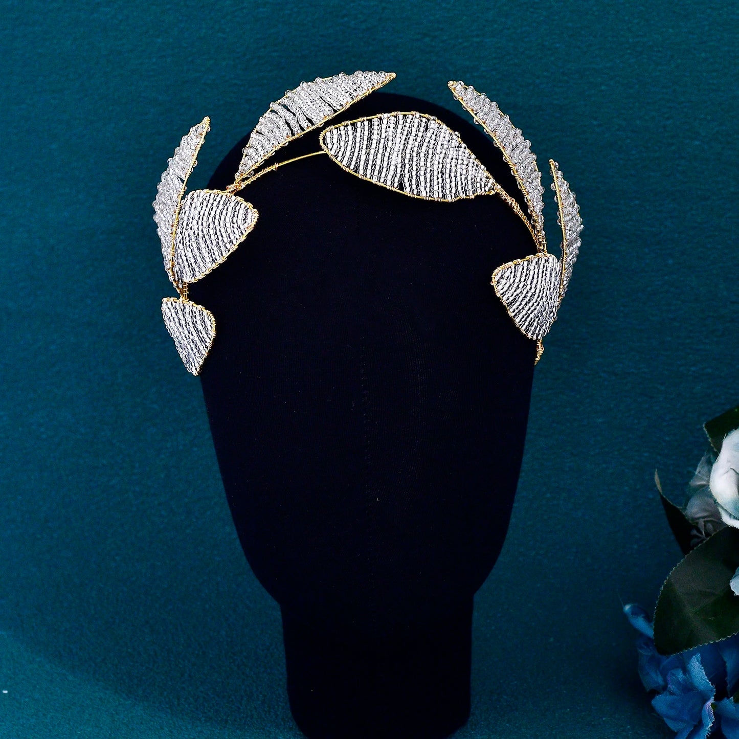 Golden Color Wedding Bridal Hair Band Bride Beads Hair Accessories Women Fashion Headband Banquet Party Headwear HP720