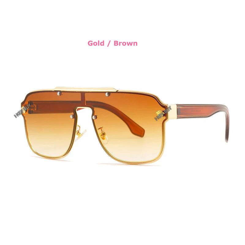 1pc New Man Male Goggles Europe Style Trend Gold/Black Sunglasses Personality Vers Fashion Female Women