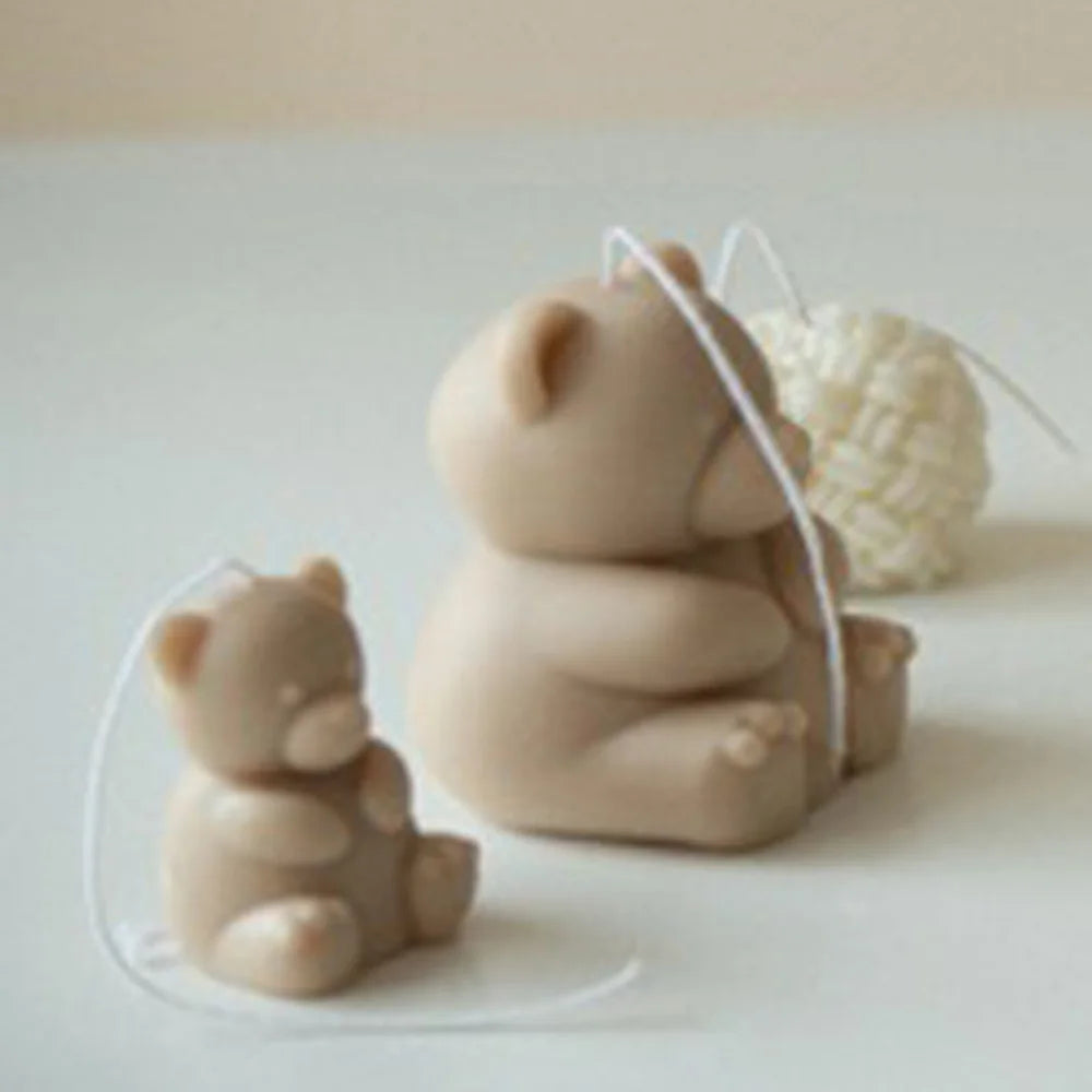 1PC Cute Candles Animals Bear Scented candles Birthday Gifts House Souvenirs decoration