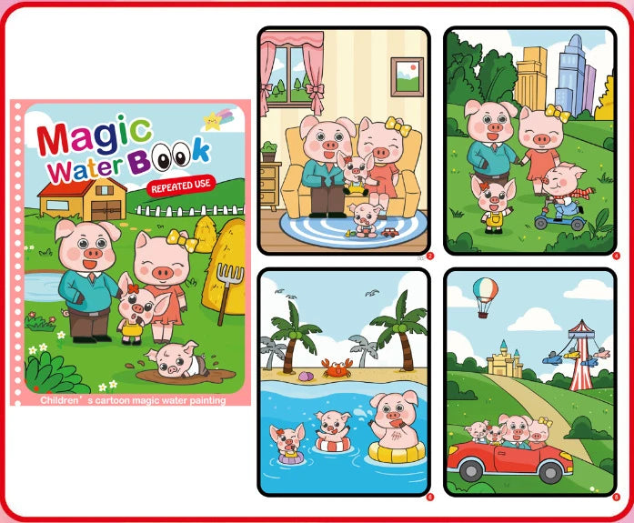 NEU Magische Wasserzeichenbücher für Kinder, Malbücher, Malspielzeug für Kinder, Geburtstagsgeschenk für Jungen und Mädchen, Weihnachten, Neujahr 