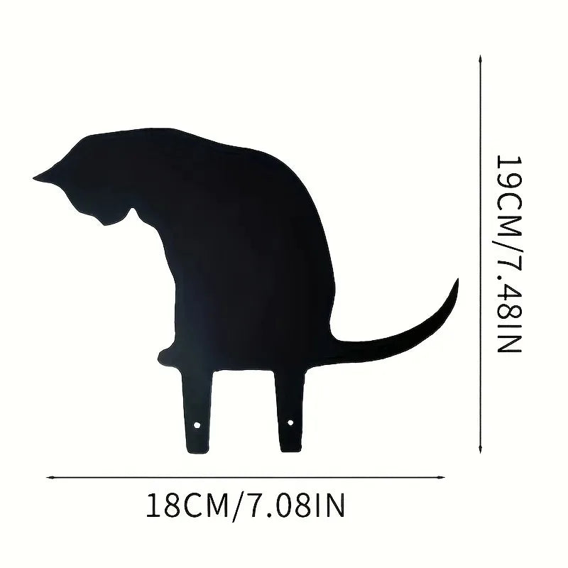 Cat Family Garden Stakes Decorative Cute Cat Garden Decorative Silhouette Animal Outdoor Statues For Cat Yard Garden Lawn