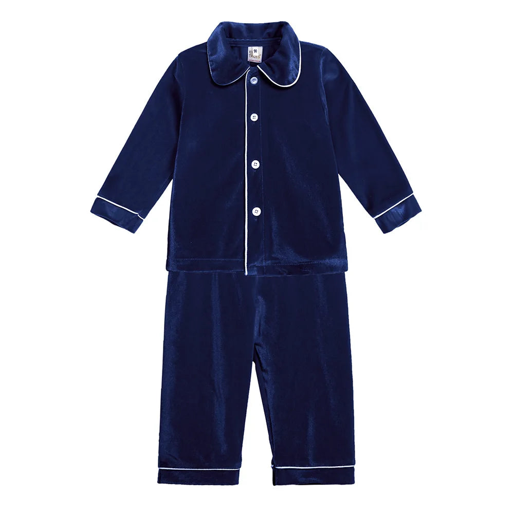 Children Christmas pjs Pajamas Sleepwear Baby Bathrobes Bath Kids Girl Boy Room Dressing Gown Clothing Housecoats Home Nightwear