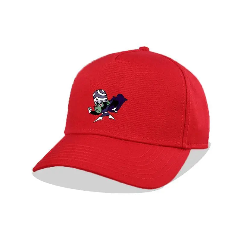 Powerpuff Girls Anime Women's Outdoor Hat Kawaii Fashion Summer Sun Protection Baseball Cap Adjustable Men's Classic Hip Hop Hat