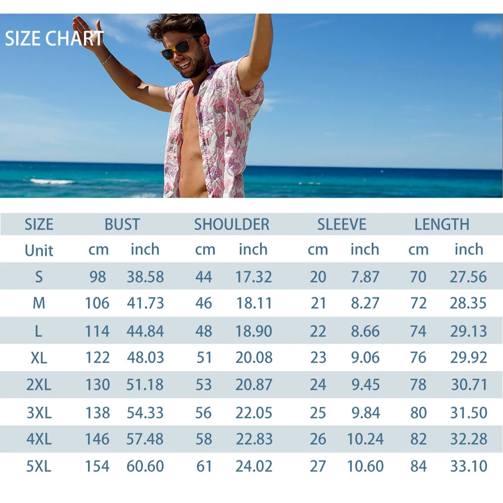Hawaii Men's Shirt Coconut Logo Loose Fit Plus Size Shirt Pink High Quality Men's Clothing Beach Party Sweatshirt mon