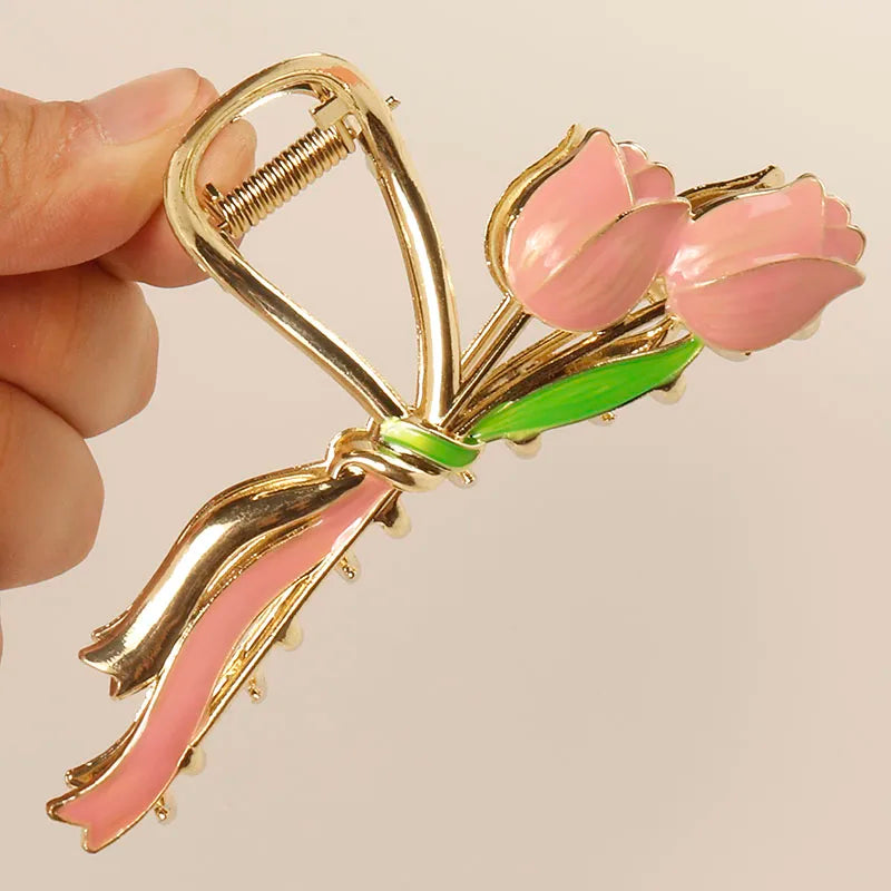 fresh Durian Metal Hair Clip Hair claws fruit oil drop flower Personality Fruit Funny Hair Claw Hairpin for Women Girls Headwear