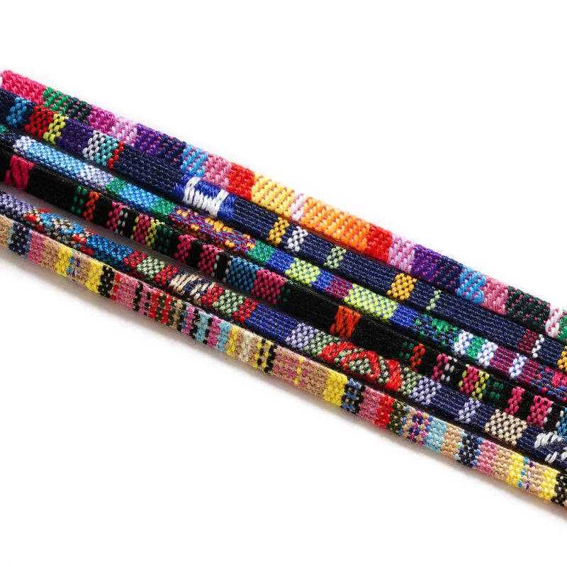 2PCs Bohemia sunglasses rope adjustable anti slip eyewear glasses string cord elastic polyester fashion neck straps