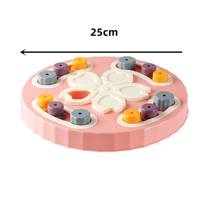 Pet Supplies Cat Dog Turntable Eating Anti-choking Food Puzzle Feeding Interactive Toy Slow Food Tray