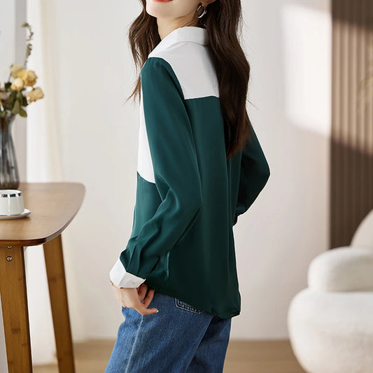 Women's Shirt Long Sleeve Fashion Woman Blouse 2024  Casual Female Chiffon Shirts and Blouse Basic Ladies Tops OL Women Clothing