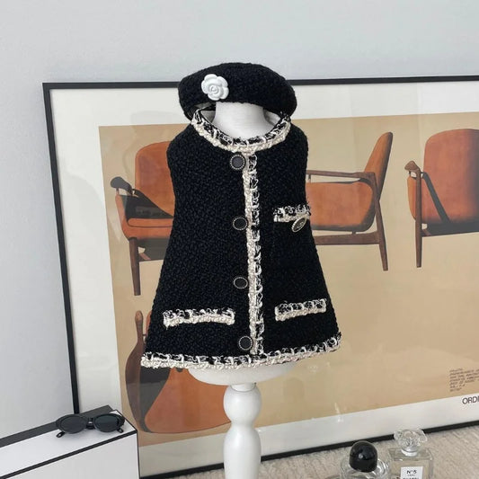 Only Hat Elegante Damen Strickmütze Hundeoutfit Katzenaccessoires Hundemütze Katten Accessoires