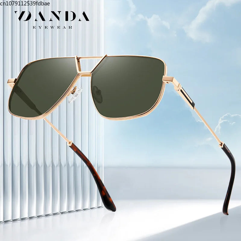 Men's Fashion Double Beam Polarized Sunglasses JS8558 Outdoor Sunshade Driving Sunglasses Tide