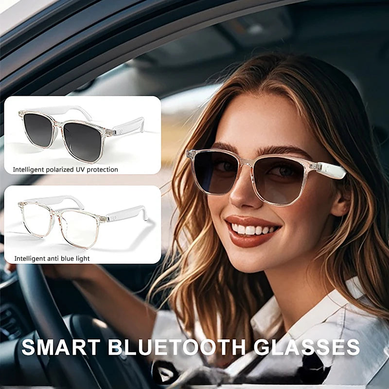 Fashion Camera Smart Music Sunglasses Earphones Wireless Bluetooth Headset HIFI Sound Headphone Driving Glasses Hands-free Call