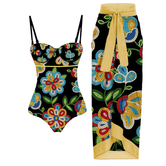 Tankini Women Swimming Suits Swimwear Patchwork Summer Swiming Suit 2024 Luxury With Skirt Tight Cover Up Brazilian Biquini Set