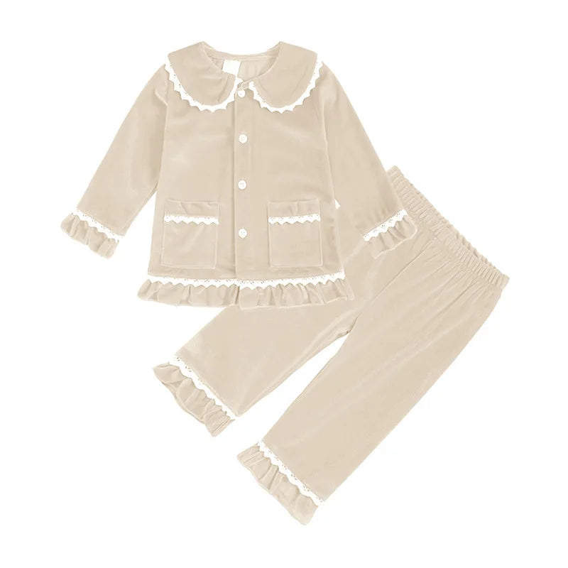Children Christmas pjs Pajamas Sleepwear Baby Bathrobes Bath Kids Girl Boy Room Dressing Gown Clothing Housecoats Home Nightwear