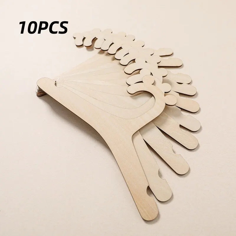 10 Pcs Baby Kreative Kleiderbügel Rack Baby Holz Kleiderbügel Home Baby Zimmer Kinderzimmer Dekor für Kinder Vorhanden 