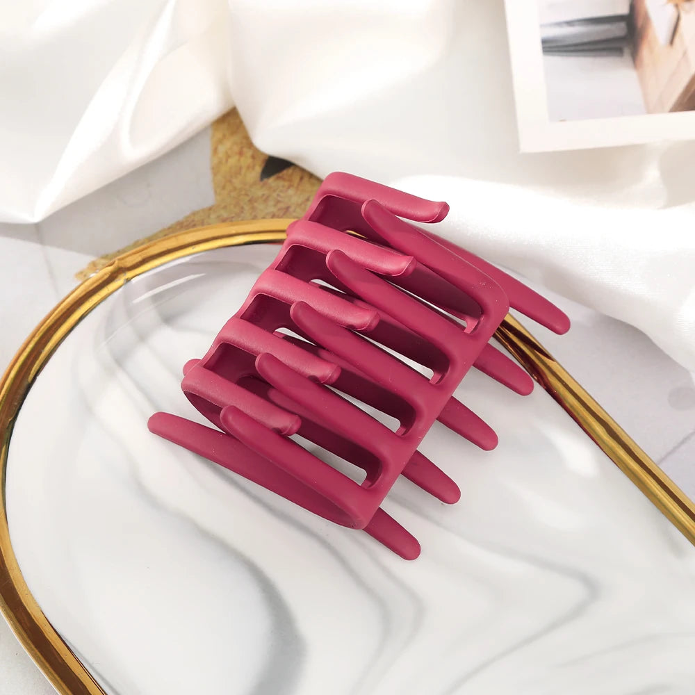 AWAYTR Vintage Frosted Hair Clips Comb Clamp Tooth Hairpin Handmade Girl Hair Accessories Festival Gift Valentine Headwear