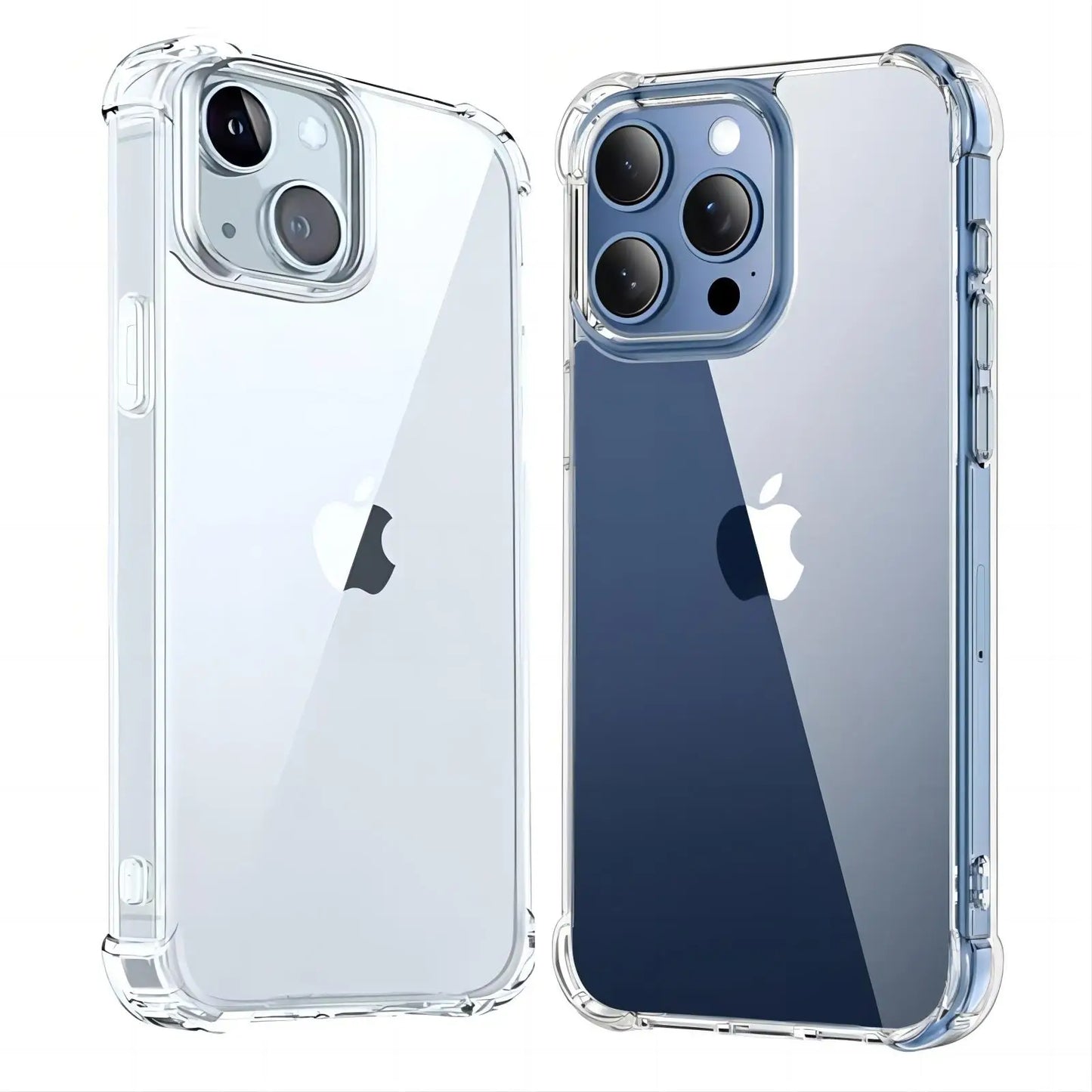 Shockproof Clear Phone Case For iPhone 15 13 11 12 14 Pro Max Plus Mini X XR XS Soft Silicone Protection Transparent Accessories