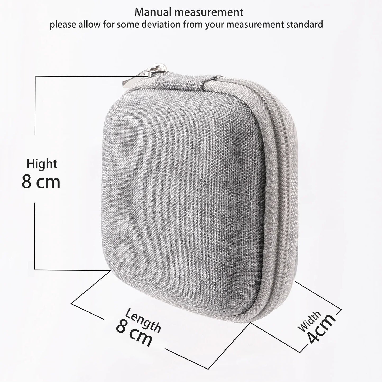 Tragbare Aufbewahrungstasche für Kopfhörer, Datenkabel-Organizer-Tasche, multifunktionale Hülle für digitale Gadgets für Ladegerät, U-Disk, Schutzhülle 