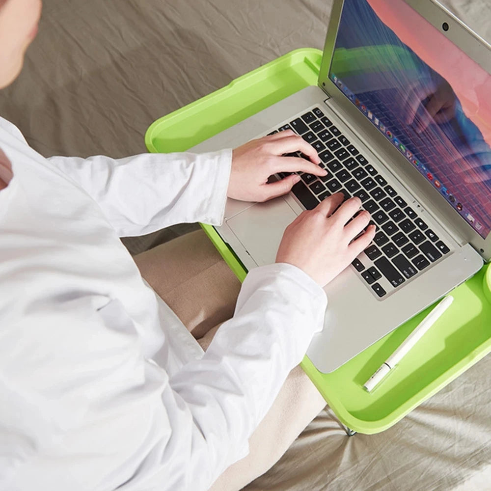 Portable Folding Laptop Desk Adjustable Study Table Notebook Desktop Standing Ergonomic Mobile Lazy Lap Tray for Bed Reading home improvement phone