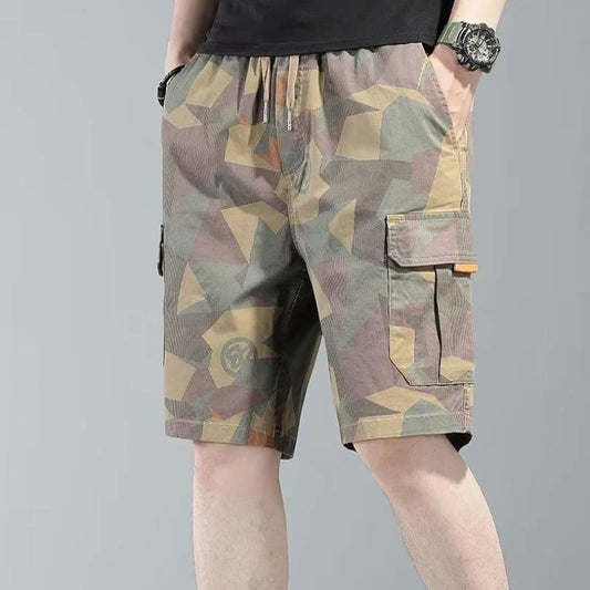 Short Pants for Men Oversize Baggy Big Size Mens Cargo Shorts Camouflage Wide Camo Loose Vintage 2024 Fashion Homme Designer Y2k