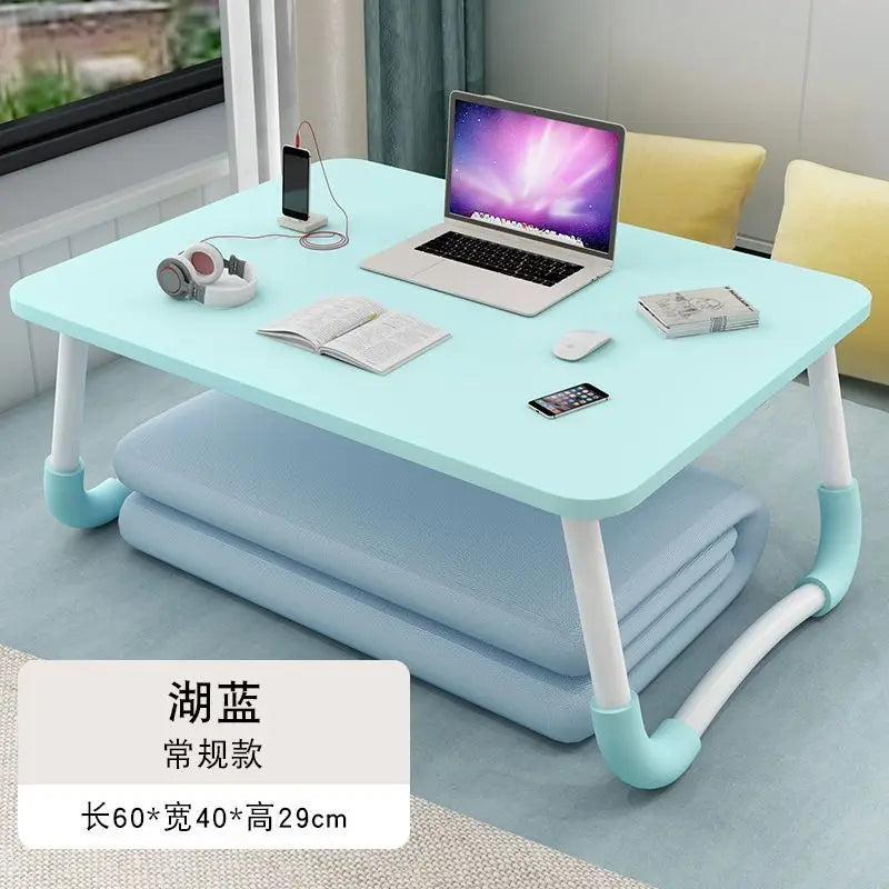 AOLIVIYA Bed Folding Small Table Bed Desk Notebook Table Bed Bedroom Sitting Student Dormitory Study Sofa Table