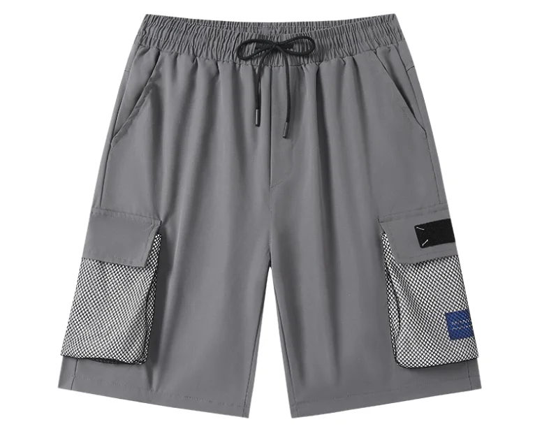 Cargo Shorts Man Loose Fitting Leisure Motion Large Pocket Summer Fashion Solid Color 2024 New Harajuku Street Short Trousers