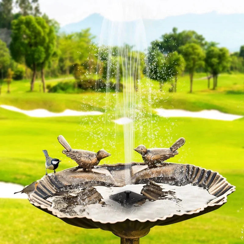 Solar Power Water Fountain Pump  Bird Fountain Water Floating garden decoration