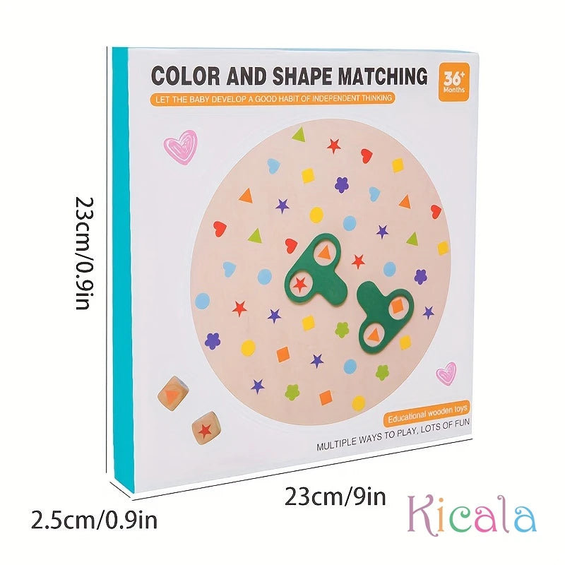 Holztischspiel, interaktives Eltern-Kind-Spiel, Puzzle-Form-Matching-Spielzeug, Konzentrationstraining, Bilderfindungsspielzeug 