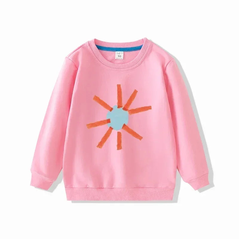Kids Sweatshirts 2024 Autumn Girls Clothing Cartoon Baby Pullover Boys hoodies Terry Children Top Tees Outfits
