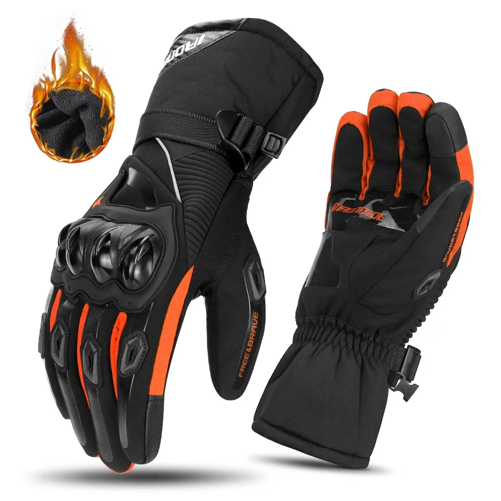 Motorradhandschuhe Winddicht Wasserdicht Guantes Moto Männer Motorrad Reithandschuhe Touchscreen Moto Motocross Handschuhe Winter 