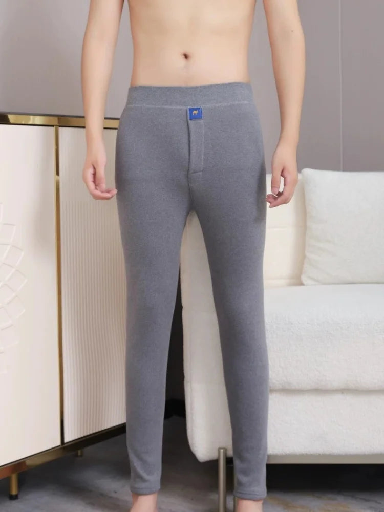 Hinzugefügt Fleece verdickte Kamelwolle Hose 2024 Herbst Winter Herren Damen Thermohose Hohe Elastizität Wärmeformende Hose Damen