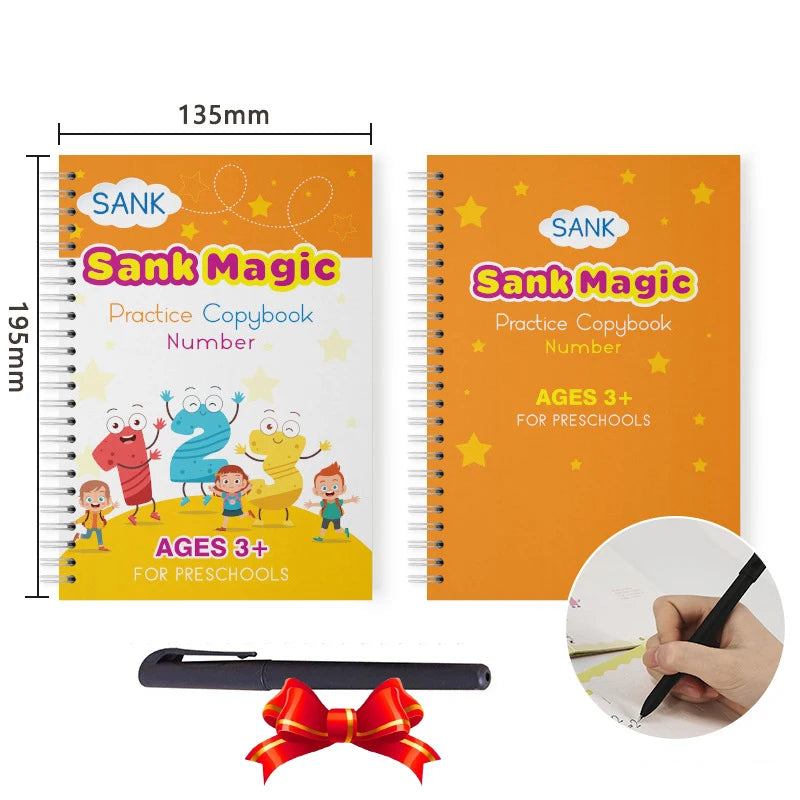 Magic Practice Copybook SANK Reusable Arabic for Kid Writing Groove Arabic Alphabet Wordpad Kids Word Calligraphy