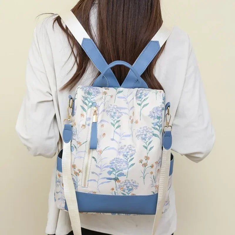 Sewing Thread Fashion Backpacks Printing High Capacity Pu 2025 New Hot Sale Versatile Women's Bags Mochila Mujer Mochila