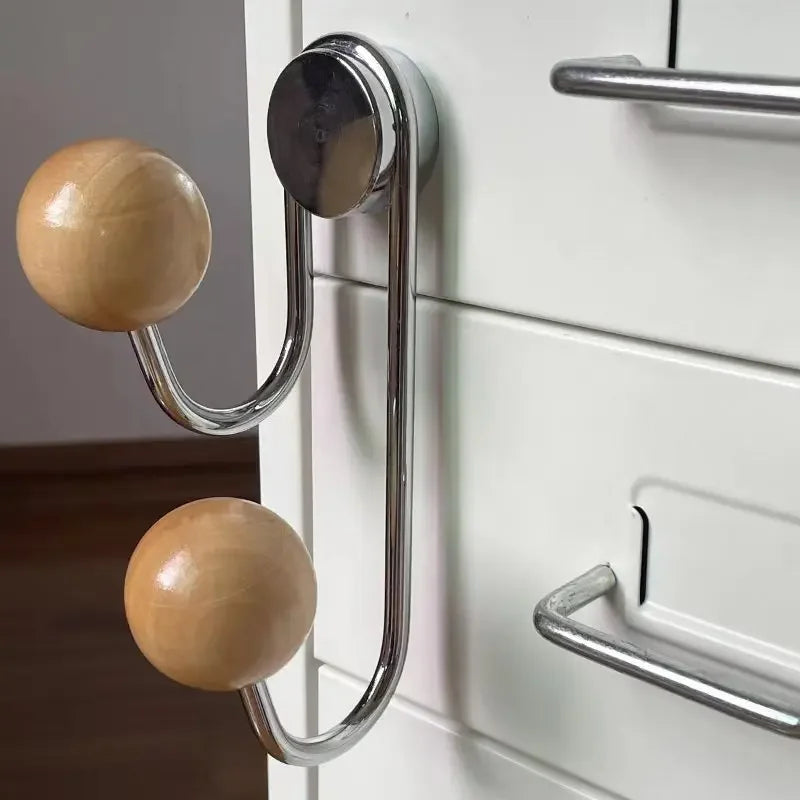 Kreative Magnethaken, stanzfreie Aufbewahrungsmagnethaken, klopfsichere Haushaltsmagnethaken, Kühlschrankmagnet-Doppelhaken 