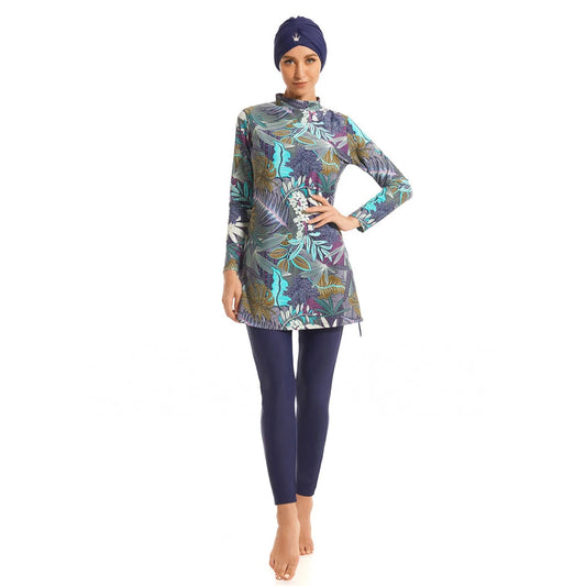 TaoBo 3PCS Women Muslim Swimwear Suit Full Coverage Beach Sun Protection Sports Bathing Suit Swim Surf Islamic Wear Swimsuit