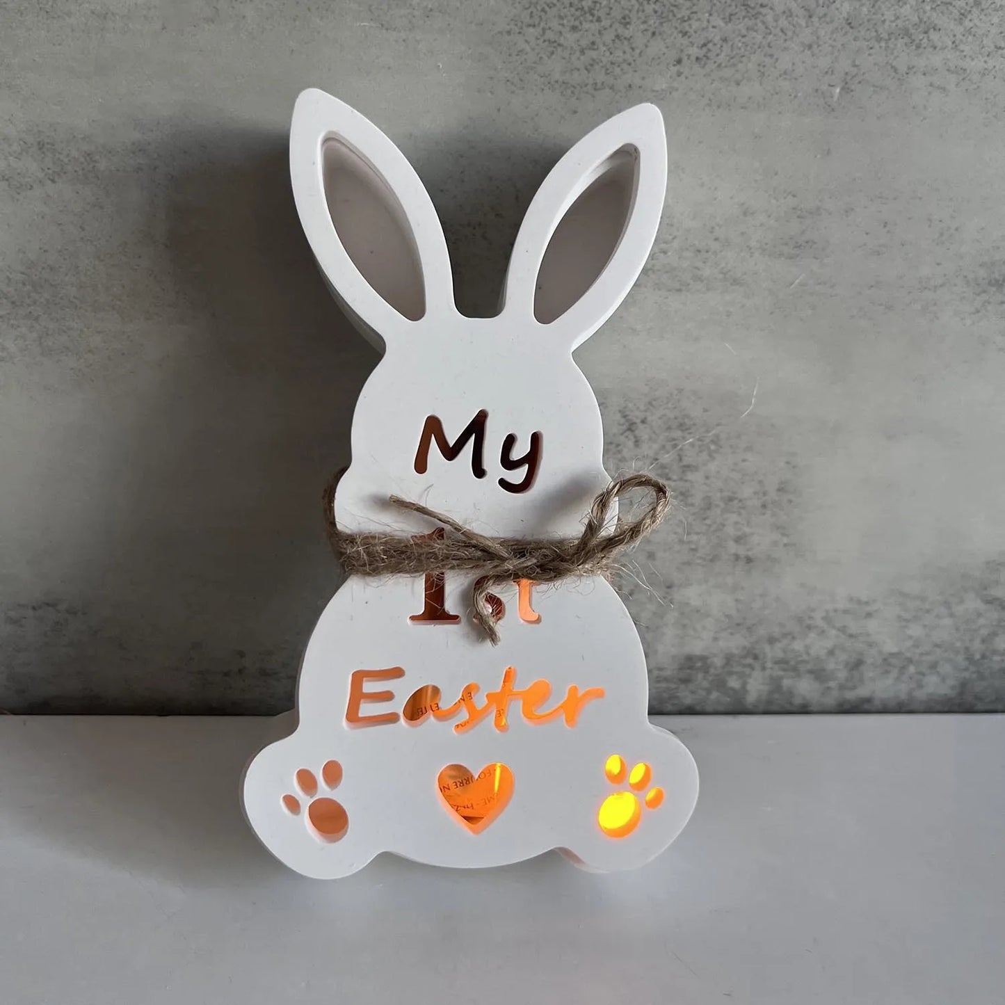 Easter Rabbit Atmosphere Light Silicone Mold Cute bunny Candlestick Holder Gypsum Dropping Mold Festive Home Decor