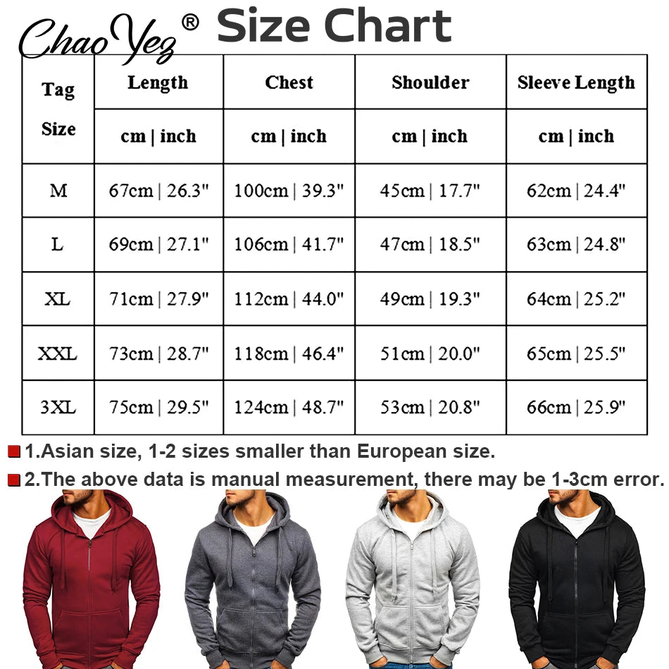 DIY Logo Spring Autumn Hoodie Coat For Men Custom Jacket Basic Zip Sweatshirt Outwear Sweatr Hooded Coats Casual Male Jackets