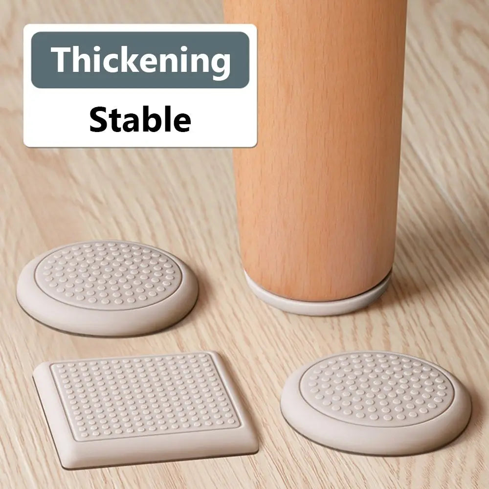 8PCS Stumm Selbst-Adhesive Silikon Sofa Stuhl Füße Abdeckung Möbel Bein Pad Boden Schutz 