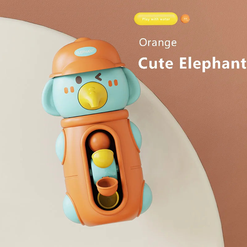 Sommer-Wasserspielzeug für Babyparty, süße Ente/Elefant, Wasserwagen-Spiele, Badezimmer-Geschenke für Kinder für Jungen und Mädchen über 6 M 